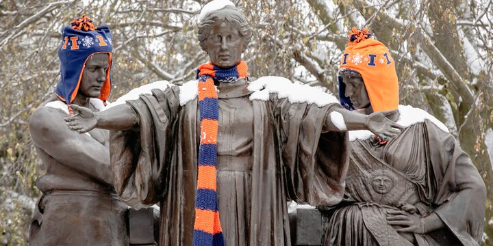 Alma Mater in Winter