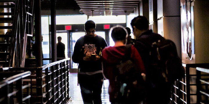 Students in hallway