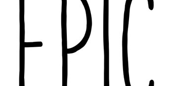 The word 'EPIC' in a simple handwriting font