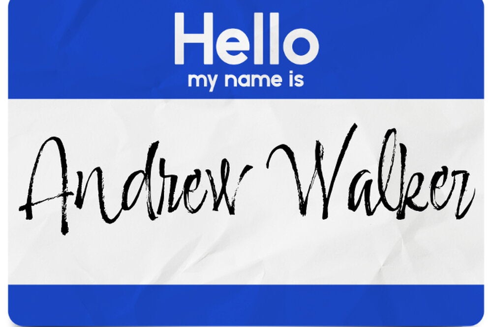 Andrew Walker Name Tag