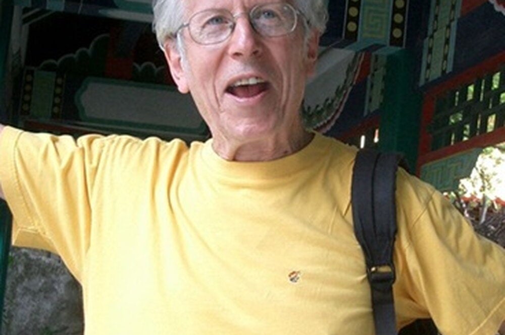 Bob Wyer hanging out in a playful manner.