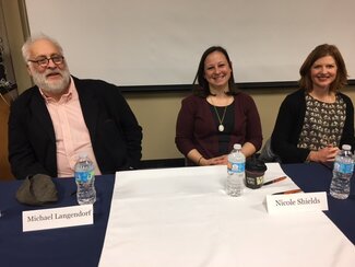 December 2016: How can I use my psychology degree for a career in a school setting?  L-R: Michael Langendorf, Nicole Shields, Keri Carter Pipkins