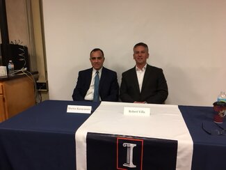 December 2017: How can I use my psychology degree for a career in law? L-R: Marios Karayannis, The Honorable Robert Villa