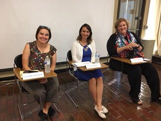 October 2018: How can I prepare for graduate school? L-R: Caroline Tancredy, Lexi Hanna, Nicole Allen