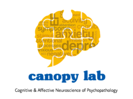 a yellow logo looks like puzzle pieces in the shape of a brain, with the name of the lab below