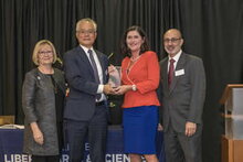 Rebecca Darr receives award