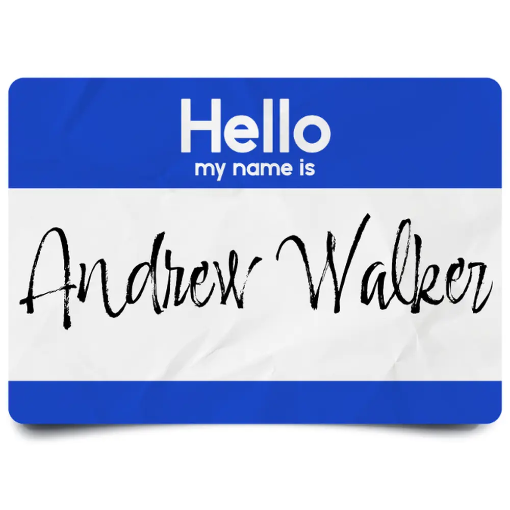 Andrew Walker Name Tag