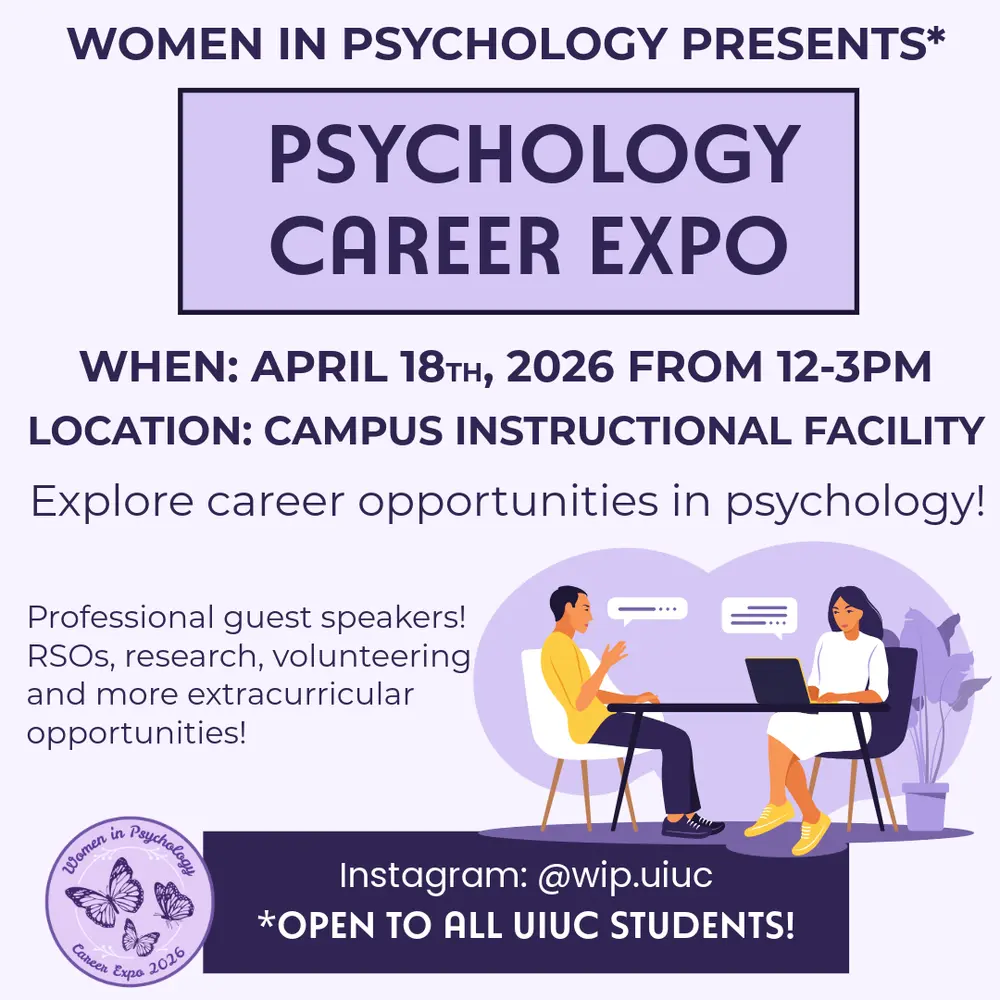 Flyer for the Psychology Career Expo