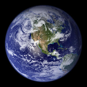 Satellite image of the earth