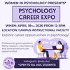 Flyer for the Psychology Career Expo