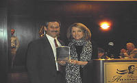 Honorable Ford receiving Joanne Blair Award